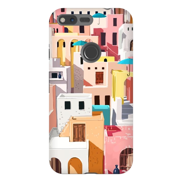 Pixel XL StrongFit Pastel Cityscape by Uma Prabhakar Gokhale