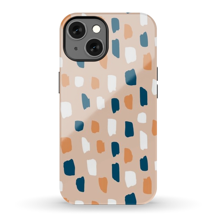 iPhone 13 StrongFit Natural Terrazzo by Creativeaxle