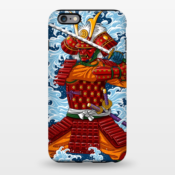 iPhone 6/6s plus StrongFit Samurai battling under the Tsunami by Alberto