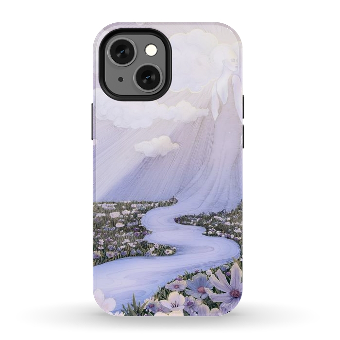 iPhone 13 mini StrongFit Spirit of River and Sky by ECMazur 