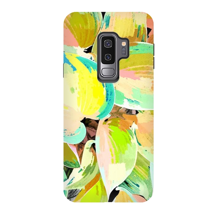 Galaxy S9 plus StrongFit Tropical Leaves by Uma Prabhakar Gokhale