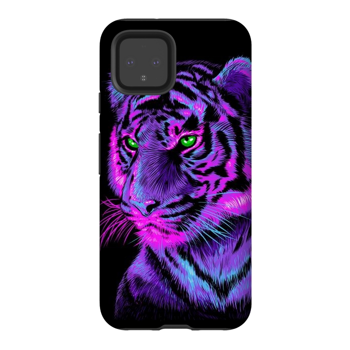 Pixel 4 StrongFit Lilac tiger by Alberto