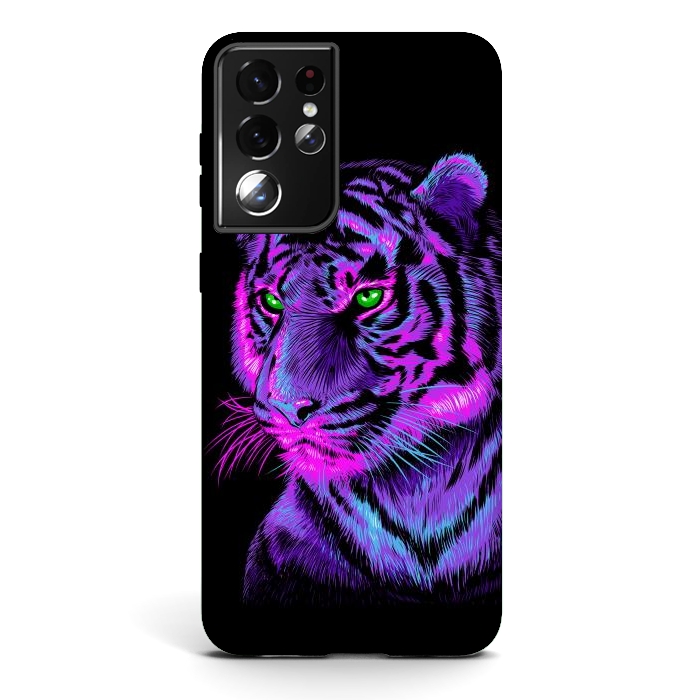 Galaxy S21 ultra StrongFit Lilac tiger by Alberto