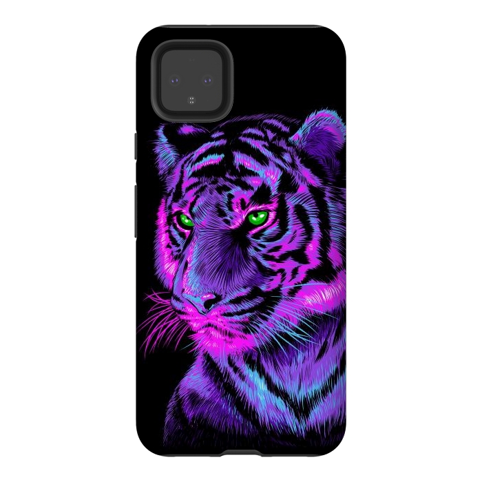Pixel 4XL StrongFit Lilac tiger by Alberto