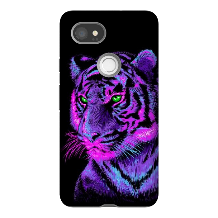Pixel 2XL StrongFit Lilac tiger by Alberto