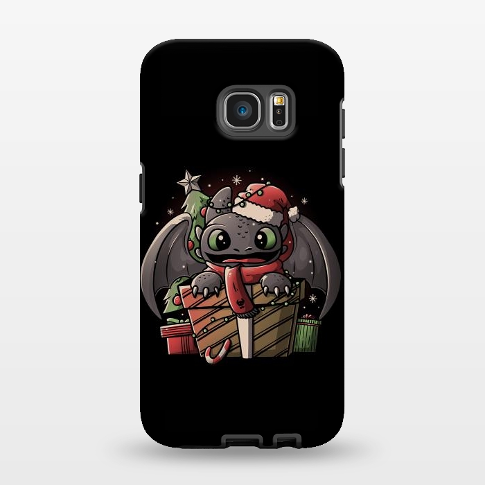Galaxy S7 EDGE StrongFit Dragon Anatomy Cute Funny Dragon Gift by eduely