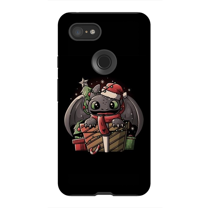 Pixel 3XL StrongFit Dragon Anatomy Cute Funny Dragon Gift by eduely