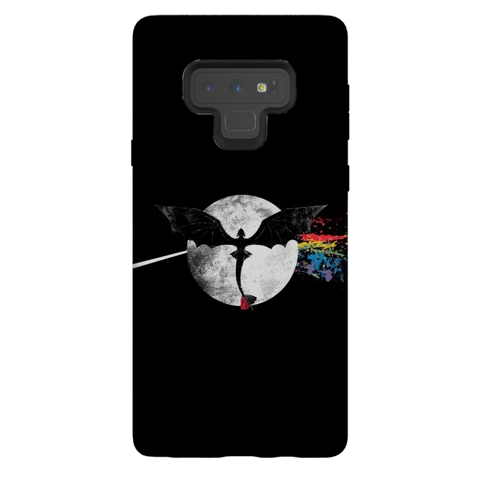 Galaxy Note 9 StrongFit Dragon Side of the Moon Cute Funny Gift by eduely