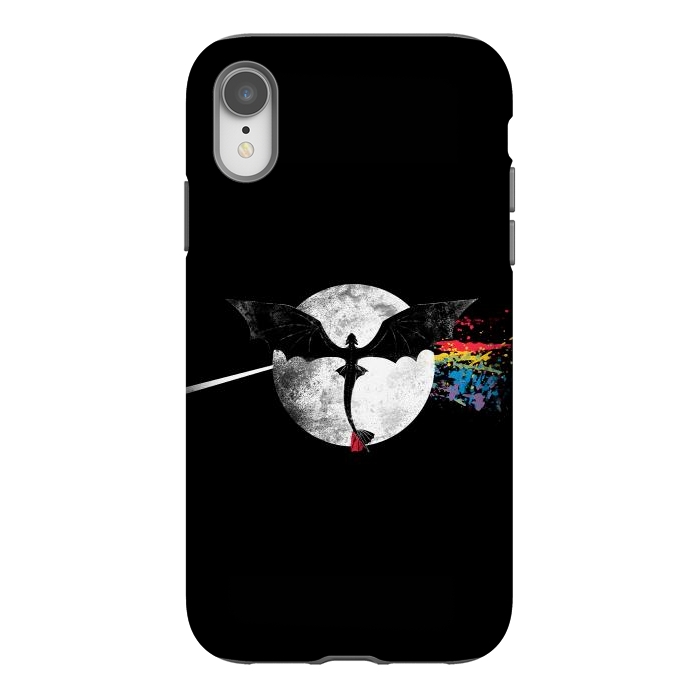 iPhone Xr StrongFit Dragon Side of the Moon Cute Funny Gift by eduely