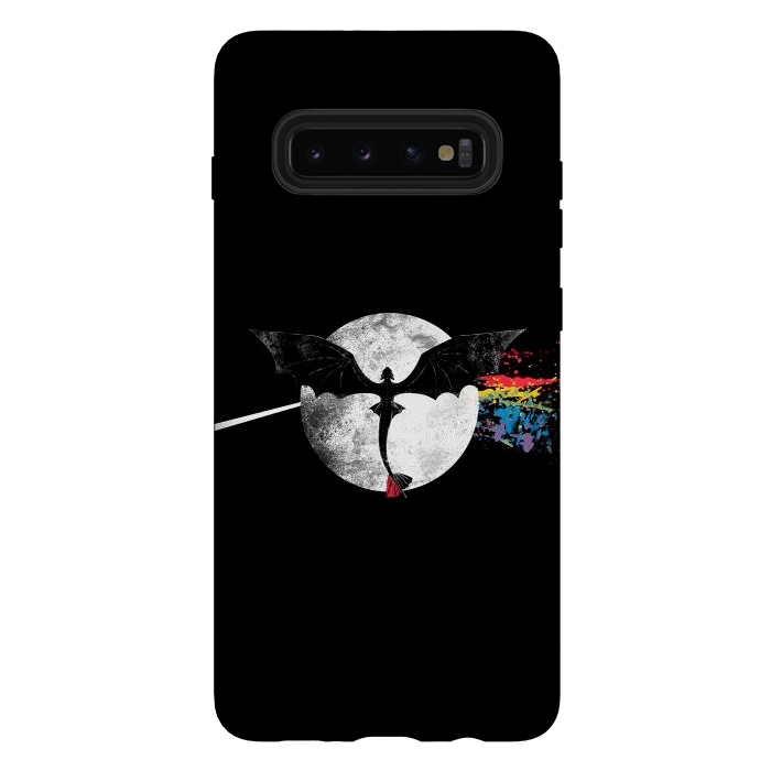 Galaxy S10 plus StrongFit Dragon Side of the Moon Cute Funny Gift by eduely