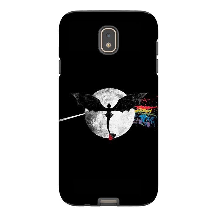 Galaxy J7 StrongFit Dragon Side of the Moon Cute Funny Gift by eduely