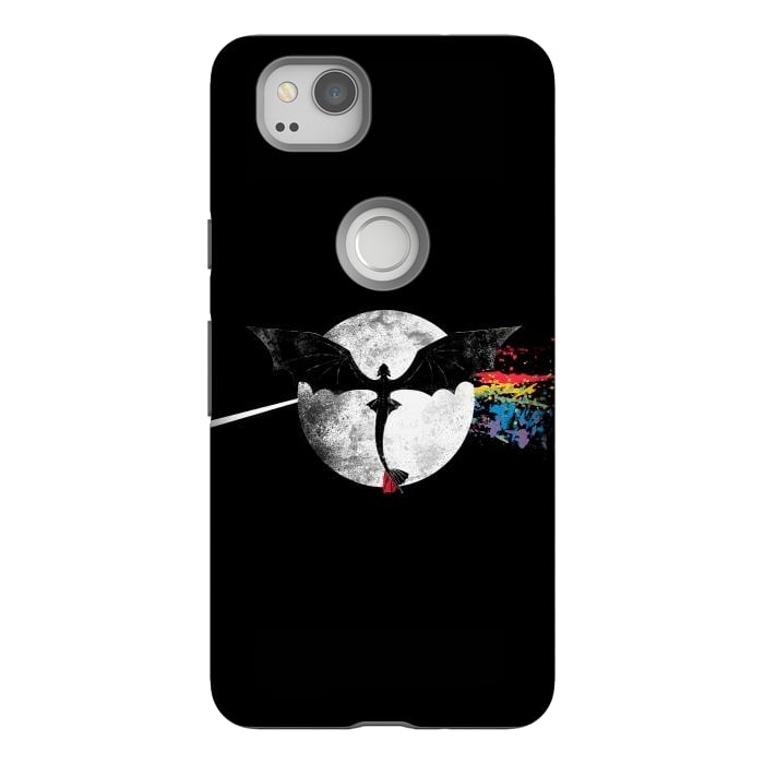 Pixel 2 StrongFit Dragon Side of the Moon Cute Funny Gift by eduely