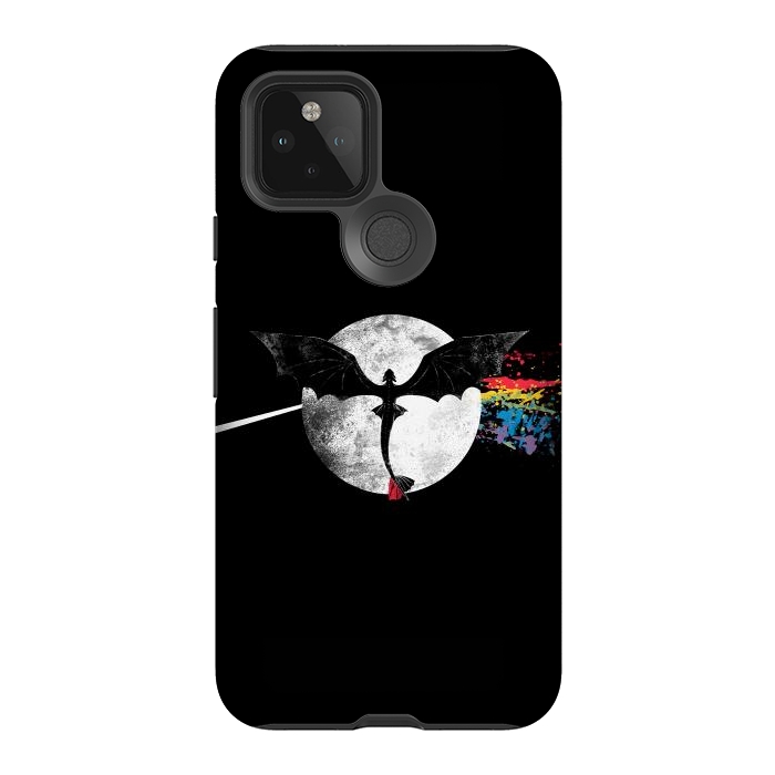 Pixel 5 StrongFit Dragon Side of the Moon Cute Funny Gift by eduely