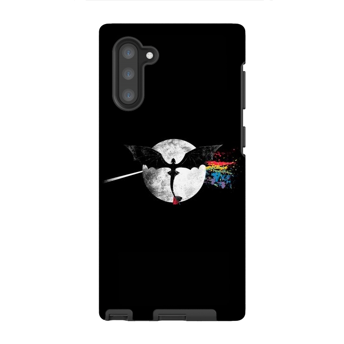 Galaxy Note 10 StrongFit Dragon Side of the Moon Cute Funny Gift by eduely