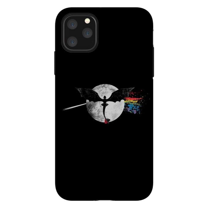 iPhone 11 Pro Max StrongFit Dragon Side of the Moon Cute Funny Gift by eduely