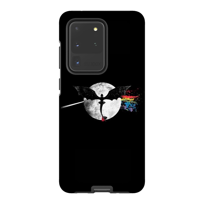 Galaxy S20 Ultra StrongFit Dragon Side of the Moon Cute Funny Gift by eduely