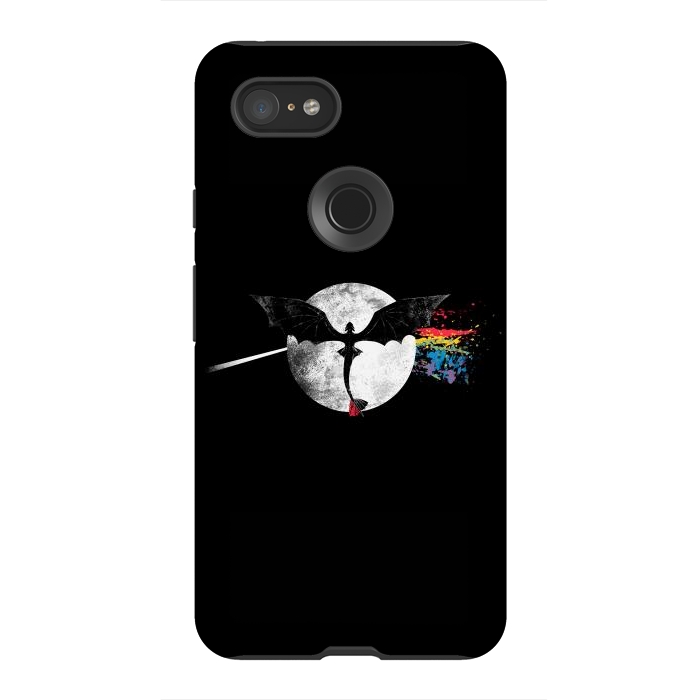 Pixel 3XL StrongFit Dragon Side of the Moon Cute Funny Gift by eduely