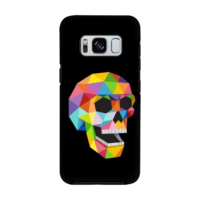 Galaxy S8 StrongFit Skull Polygons by Coffee Man