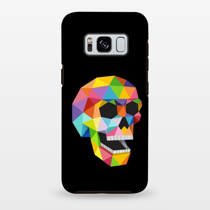 Galaxy S8 plus StrongFit Skull Polygons by Coffee Man