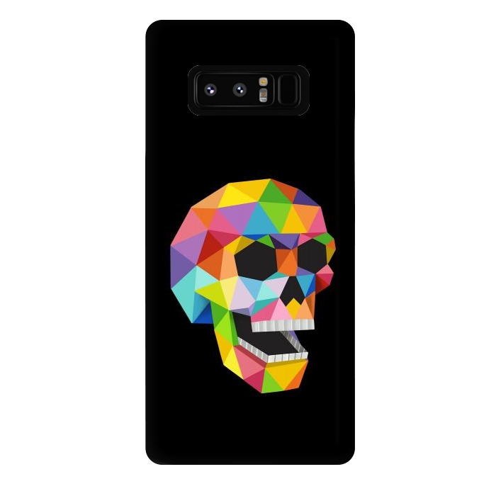 Galaxy Note 8 StrongFit Skull Polygons by Coffee Man