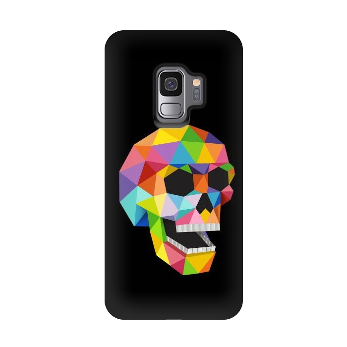 Galaxy S9 StrongFit Skull Polygons by Coffee Man