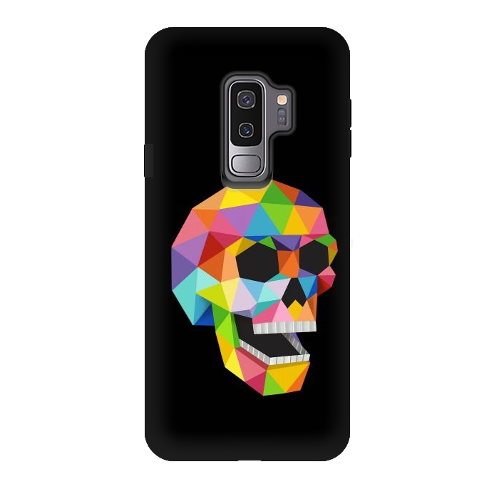 Galaxy S9 plus StrongFit Skull Polygons by Coffee Man