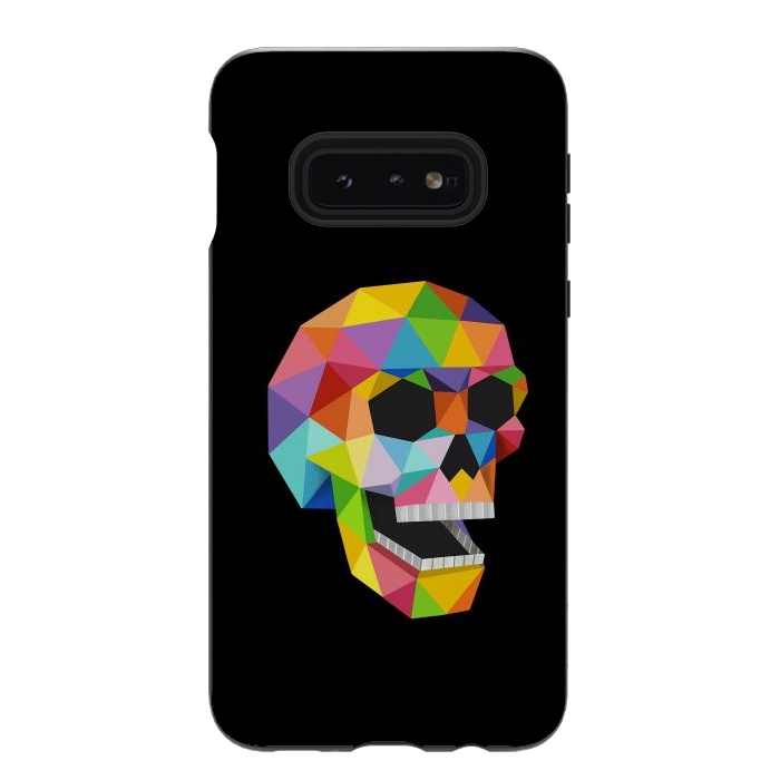 Galaxy S10e StrongFit Skull Polygons by Coffee Man