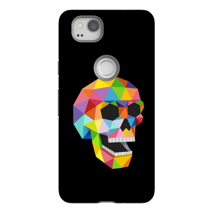 Pixel 2 StrongFit Skull Polygons by Coffee Man