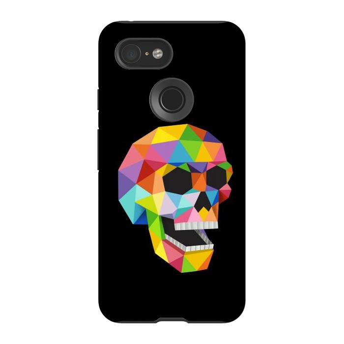 Pixel 3 StrongFit Skull Polygons by Coffee Man
