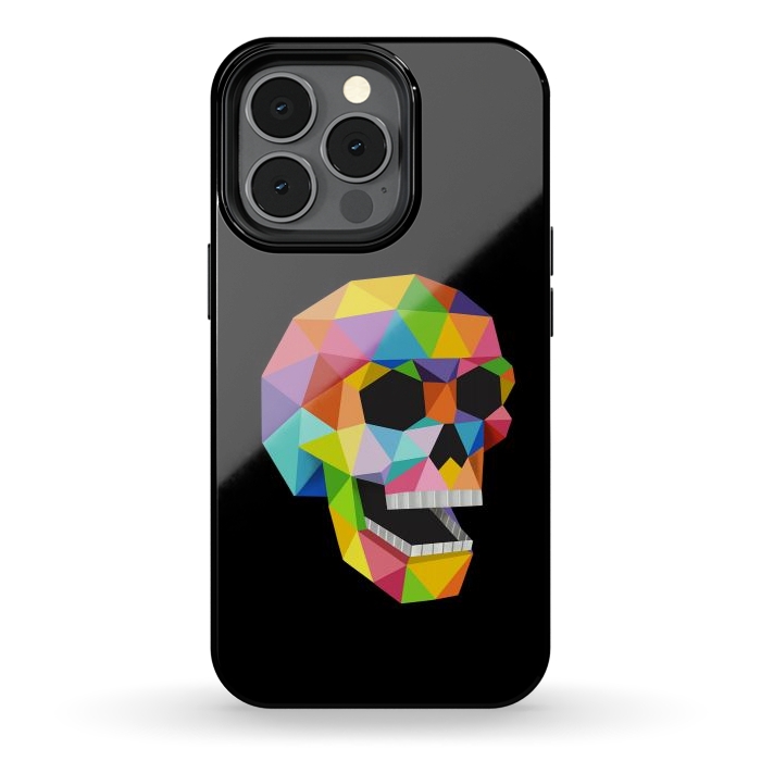 iPhone 13 pro StrongFit Skull Polygons by Coffee Man