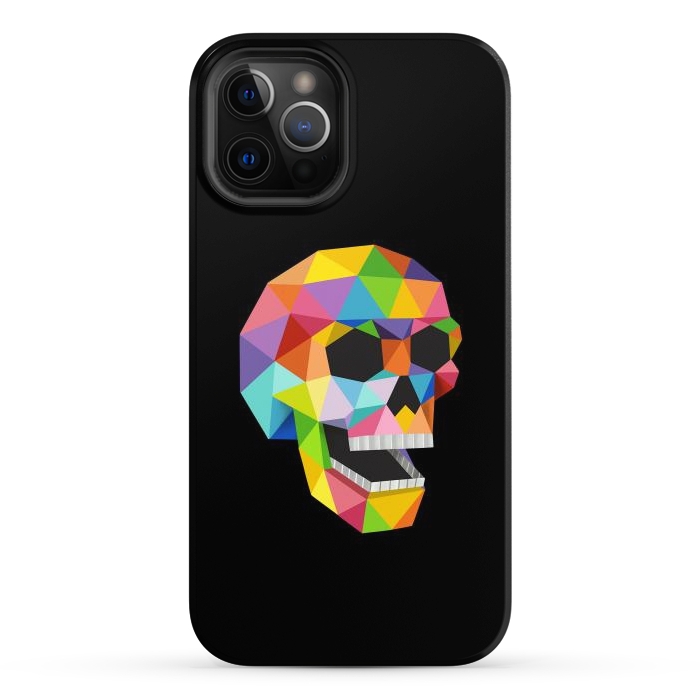 iPhone 12 Pro Max StrongFit Skull Polygons by Coffee Man