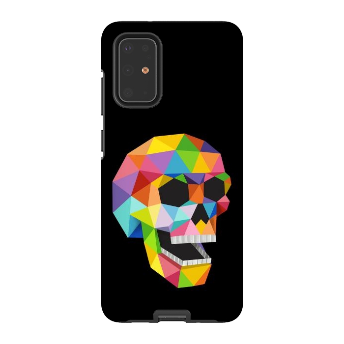 Galaxy S20 Plus StrongFit Skull Polygons by Coffee Man