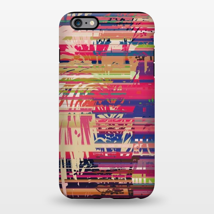iPhone 6/6s plus StrongFit Pink Glitch by Josie