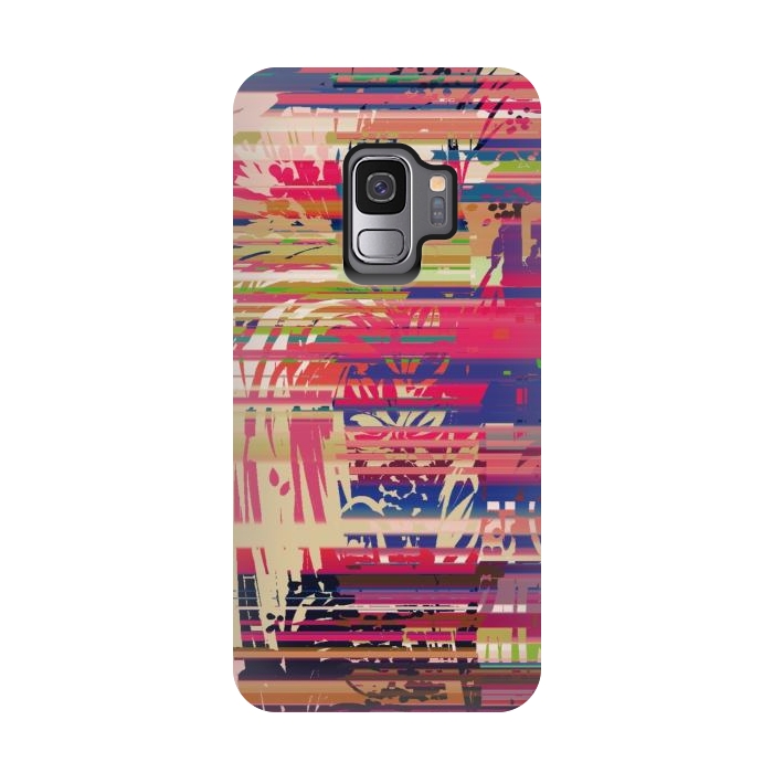 Galaxy S9 StrongFit Pink Glitch by Josie