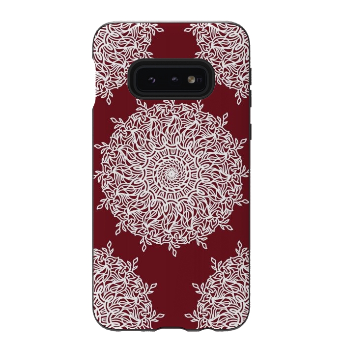 Galaxy S10e StrongFit Red drama by Josie