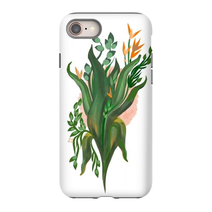 iPhone 8 StrongFit Tropical Orchid por Josie