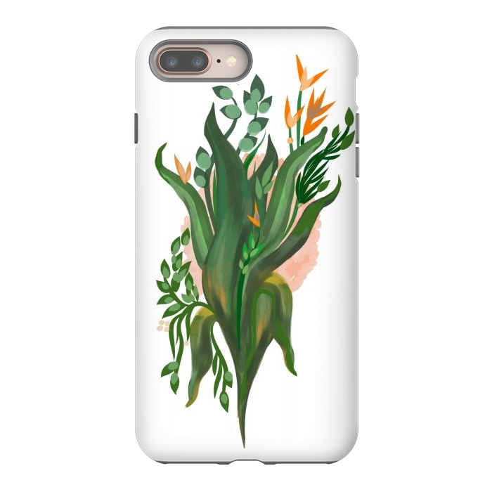 iPhone 8 plus StrongFit Tropical Orchid by Josie