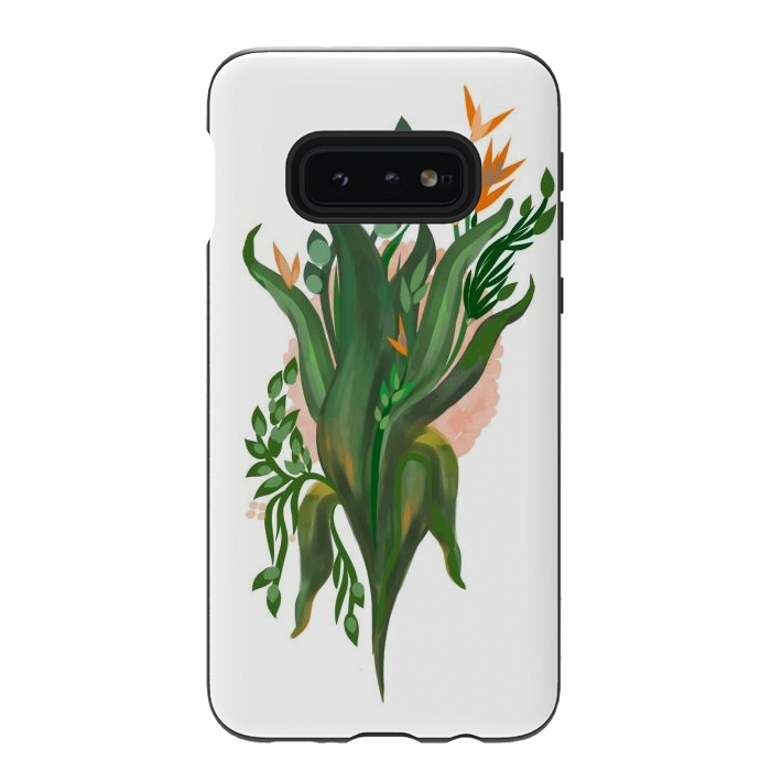 Galaxy S10e StrongFit Tropical Orchid by Josie