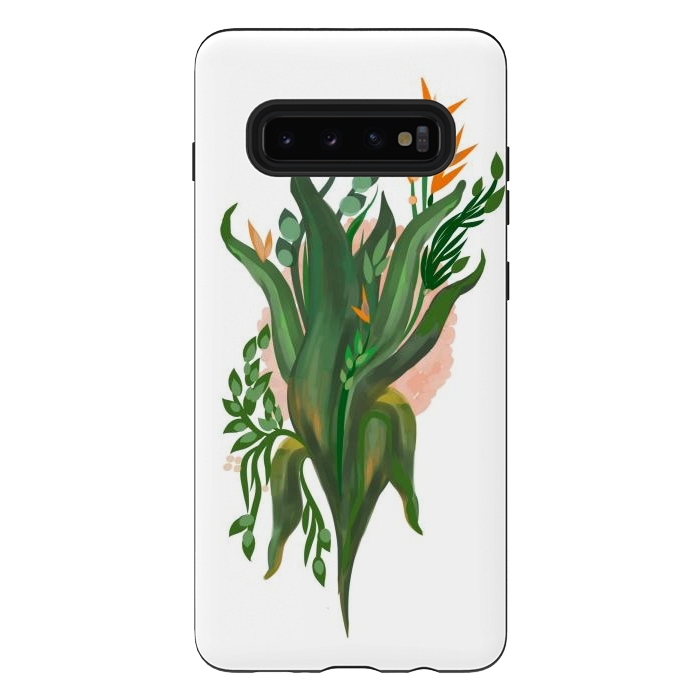Galaxy S10 plus StrongFit Tropical Orchid by Josie