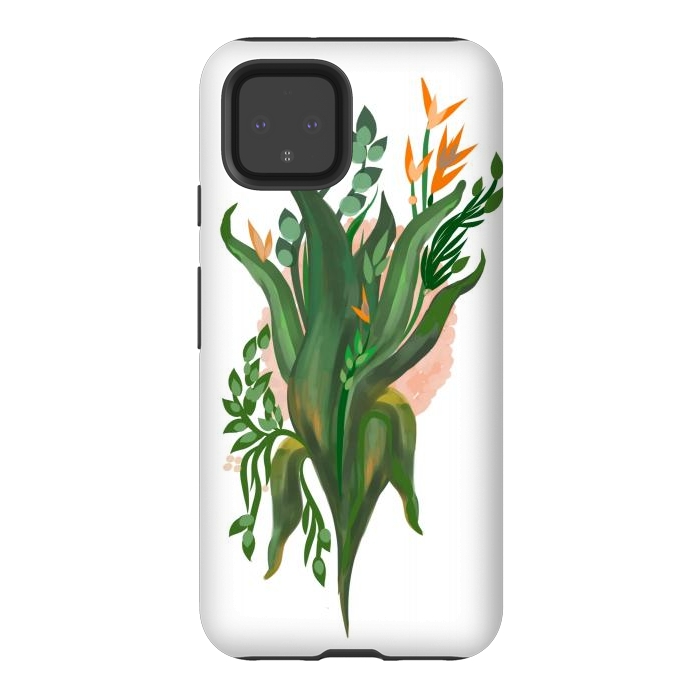 Pixel 4 StrongFit Tropical Orchid by Josie