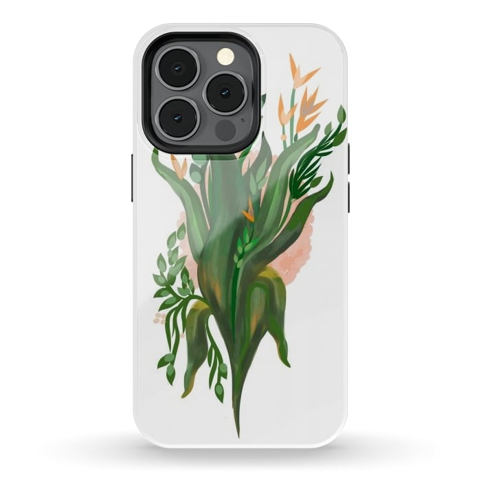 iPhone 13 pro StrongFit Tropical Orchid by Josie