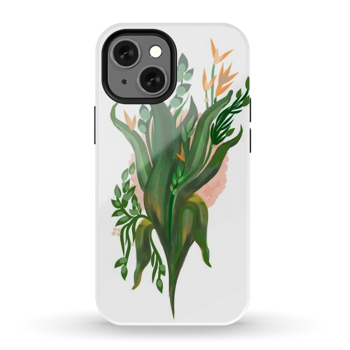 iPhone 13 mini StrongFit Tropical Orchid by Josie