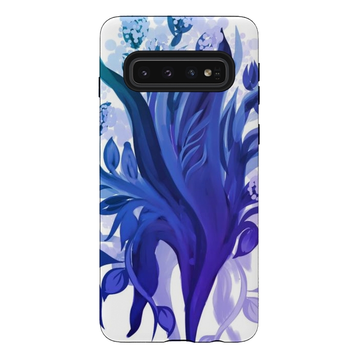 Galaxy S10 StrongFit Natura Blue by Josie