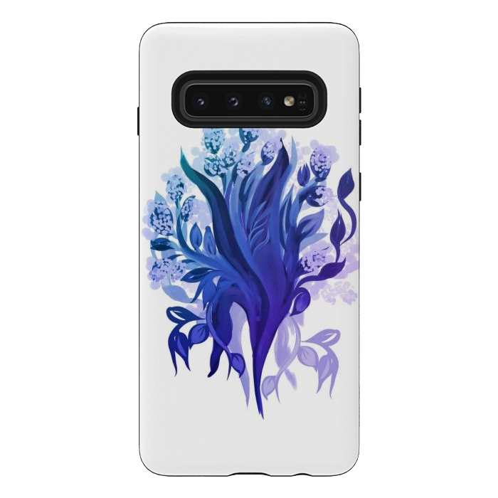 Galaxy S10 StrongFit Orchida Blue by Josie