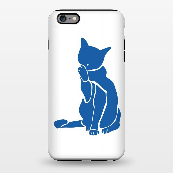 iPhone 6/6s plus StrongFit Matisse's Cat Var. 1 in Blue by ECMazur 