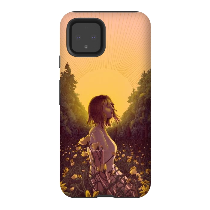 Pixel 4 StrongFit Dawn in the Meadow Colour Version by ECMazur 