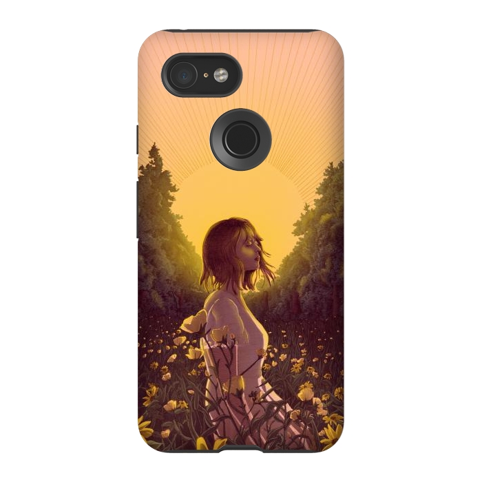Pixel 3 StrongFit Dawn in the Meadow Colour Version by ECMazur 