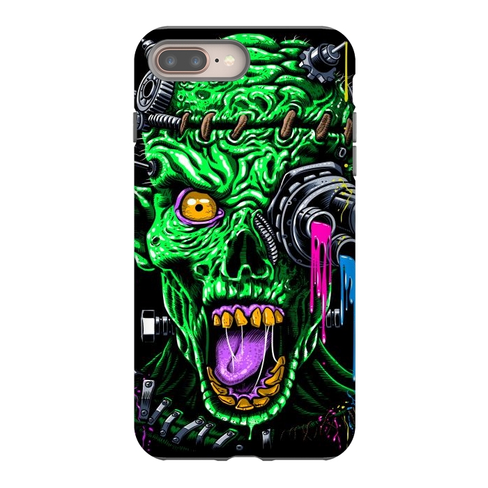 iPhone 8 plus StrongFit Futuristic zombie by Alberto