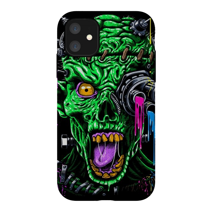 iPhone 11 StrongFit Futuristic zombie by Alberto