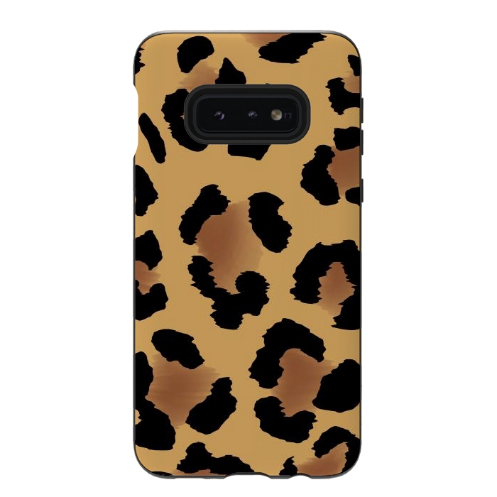 Galaxy S10e StrongFit Brown Animal Print by ArtsCase